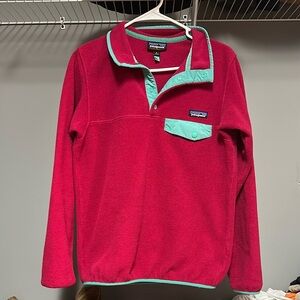 Patagonia Women's Sweater in Red and Teal
